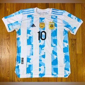 Adidas Argentina Messi Copa América 2021 Champions Patch Jersey Men’s Medium